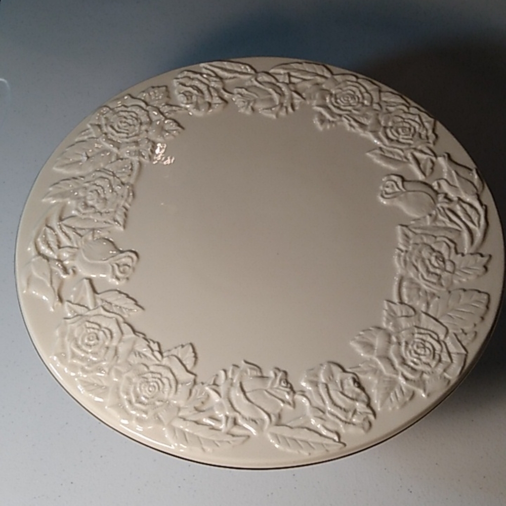 Royal Limited Gold Rose Footed Cake Plate & Server Porcelain - Picture 5 of 10